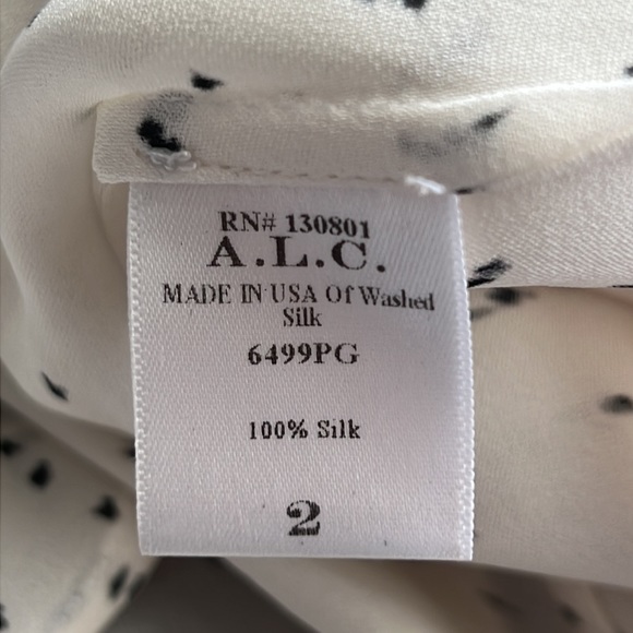 A.L.C. 100% Silk Maxi Shirtdress Sz 2 - Picture 11 of 12